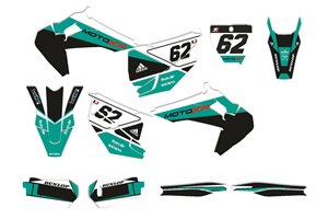 Kit adesivi compatibile con per HUSQVARNA TC 125/250 - FC 250/350/450 2019 - 2022 - MXPKAD14057
