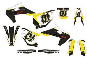 Kit Autocollants compatible avec per HUSQVARNA TE 150/250/300 FE 250/350/450/501 2020 - 2022 - MXPKAD14084