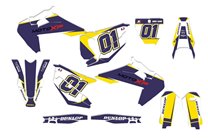 Kit de pegatinas compatible con per HUSQVARNA TE 150/250/300 FE 250/350/450/501 2020 - 2022 - MXPKAD14076