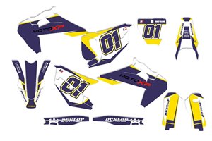 Kit Autocollants compatible avec per HUSQVARNA TE 150/250/300 FE 250/350/450/501 2020 - 2022 - MXPKAD14076