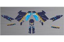 Aufkleber Satz kompatibel mit per HUSQVARNA NORDEN 901 2022 - 2023 - MXPKAD16041