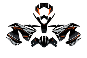 Sticker set compatible with per KTM 1290 SUPER ADVENTURE S-R 2021 - 2023 - MXPKAD17178