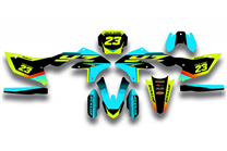 Aufkleber Satz kompatibel mit per YAMAHA YZF 450 2023 - 2024 - MXPKAD17209