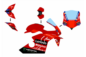 Painted Race Fairings Ducati Panigale V4 R 2019 - 2021 - MXPCRV17159
