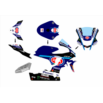 Lackierte Rennverkleidung Yamaha R1 2020 - 2024 - MXPCRV17215