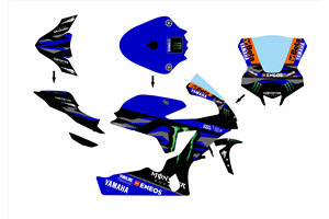 Painted Race Fairings Yamaha R1 2020 - 2024 - MXPCRV17288