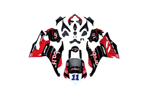 Lackierte Straße Verkleidung auf ABS kompatibel mit Ducati Panigale V4 V4S 2018 - 2019 - MXPCAV17376
