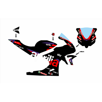 Carenado Racing Pintado Aprilia RSV4 2021 - 2024 - MXPCRV17402