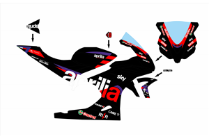 Carenado Racing Pintado Aprilia RSV4 2021 - 2024 - MXPCRV17402