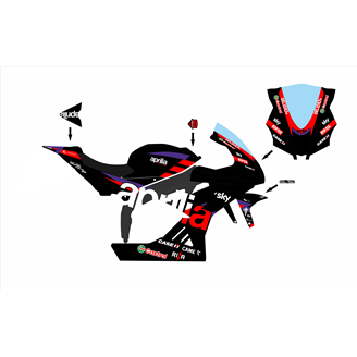 Carenage Racing Peint Aprilia RSV4 2015 - 2020 - MXPCRV17406
