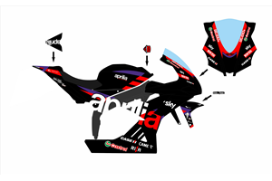Lackierte Rennverkleidung Aprilia RSV4 2015 - 2020 - MXPCRV17406
