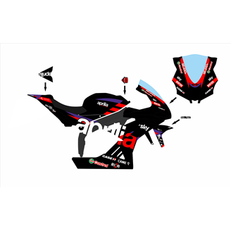 Carenado Racing Pintado Aprilia RSV4 2009 - 2014 - MXPCRV17407