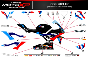 Sticker set compatible with Bmw S 1000RR 2019 - 2022 - MXPKAD17315
