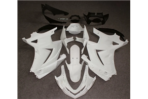 Kawasaki ZX Ninja 250 2008 - 2011 Complete and unpainted fairings in abs with front fender - MXPCAD1900