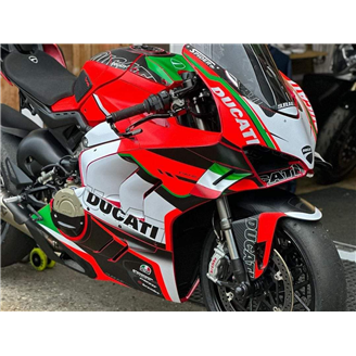 Lackierte Rennverkleidung Ducati Panigale V4 V4S V4R 2022-2024 - MXPCRV17528