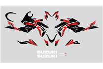 Kit Autocollants compatible avec per SUZUKI GSX S 750 2017 - 2023 - MXPKAD17170 2