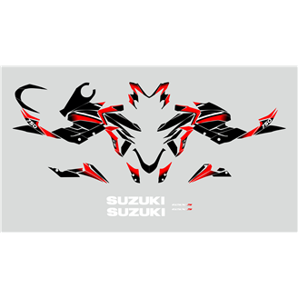 Labelbike 3D Heel Pad Guard Stickers – Compatible With Suzuki GSX-S 750 2016-2020, Made In Italy