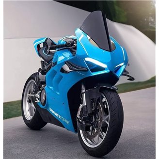 Painted street fairings in abs compatible with Ducati Panigale V4 V4S fluo 2022 - 2024 - MXPCAV17659