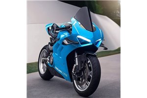 Lackierte Straße Verkleidung auf ABS mit Ducati Panigale V4 V4S fluo 2022 - 2024 - MXPCAV17659