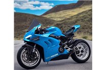 Lackierte Straße Verkleidung auf ABS mit Ducati Panigale V4 V4S fluo 2022 - 2024 - MXPCAV17659 2