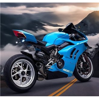 Carene stradali in abs verniciate per Ducati Panigale V4 V4S fluo 2022 - 2024 - MXPCAV17659