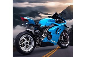 Carene stradali in abs verniciate per Ducati Panigale V4 V4S fluo 2022 - 2024 - MXPCAV17659