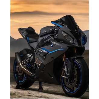 Painted street fairings in abs compatible with BMW S 1000 RR 2015 - 2016 - MXPCAV17677