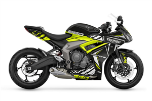 Carene stradali in abs verniciate compatibili con Triumph Daytona 660 2024 - 2025 - MXPCAV17803