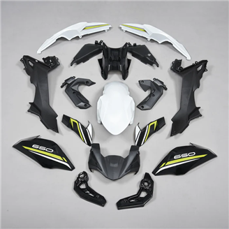 Painted street fairings in abs compatible with Kawasaki Z650 2017 - 2019 - MXPCAV17897