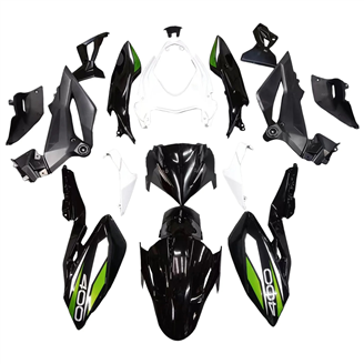 Painted street fairings in abs compatible with Kawasaki Z400 2018 - 2023 - MXPCAV17906