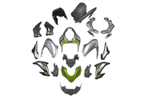 Carene stradali in abs verniciate compatibili con Kawasaki Z900 2017 - 2019 - MXPCAV17913