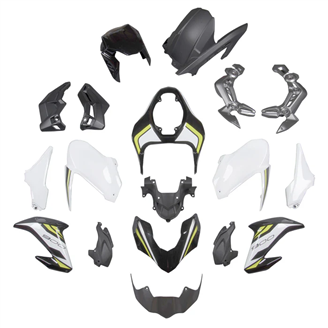 Painted street fairings in abs compatible with Kawasaki Z900 2017 - 2019 - MXPCAV17914