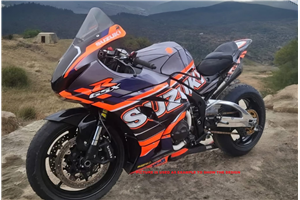 Lackierte Rennverkleidung Suzuki Gsxr 1000 2017 - 2024 -MXPCRV17976