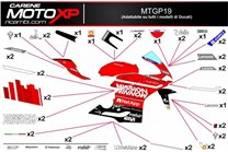 Kit Autocollants compatible avec Ducati Panigale V4 V4S V4R 2019 - 2022 - MXPKAD12529