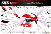Kit Autocollants compatible avec Ducati Panigale V4 V4S 2022 - 2023 - MXPKAD16377