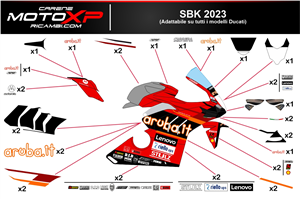 Aufkleber Satz kompatibel mit Ducati Panigale V4 V4S 2022 - 2023 - MXPKAD16505