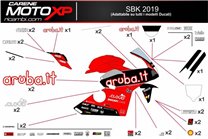 Sticker set compatible with Ducati Panigale V4 V4S V4R 2019 - 2022 - MXPKAD12506
