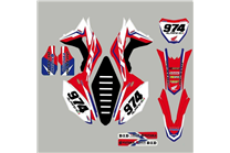 Kit adesivi compatibile con per Honda CRF 450 2019 - 2020 - MXPKAD13584