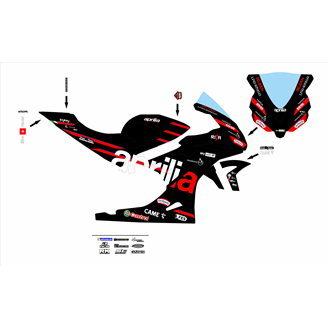 Carenado Racing Pintado Aprilia RSV4 2021 - 2024 - MXPCRV17958