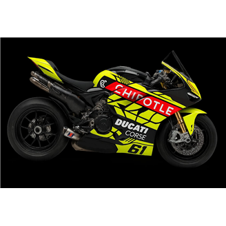 Lackierte Rennverkleidung Ducati Panigale V4 V4S V4R 2022-2024 - MXPCRV18115