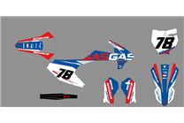 Kit adesivi compatibile con per GASGAS MC 65 2021 - 2022 - MXPKAD18183