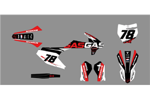 Kit Autocollants compatible avec per GASGAS MC 65 2021 - 2022 - MXPKAD18184