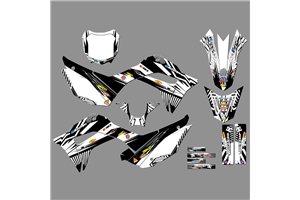 Kit Autocollants compatible avec per HONDA CRF 110F 2019 - 2021 - MXPKAD18185