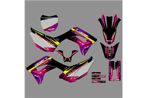 Kit Autocollants compatible avec per HONDA CRF 110F 2019 - 2021 - MXPKAD18190