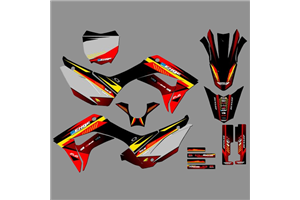 Kit Autocollants compatible avec per HONDA CRF 110F 2019 - 2021 - MXPKAD18194