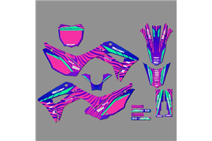 Kit Autocollants compatible avec per HONDA CRF 110F 2019 - 2021 - MXPKAD18195