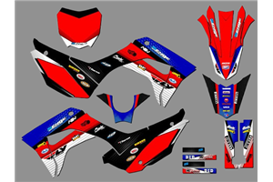 Kit Autocollants compatible avec per HONDA CRF 110F 2019 - 2021 - MXPKAD18198