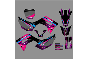 Kit Autocollants compatible avec per HONDA CRF 110F 2019 - 2021 - MXPKAD18199