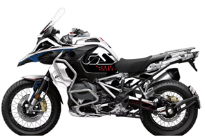 Kit Autocollants compatible avec per BMW R GS 1200 ADVENTURE 2014-2019 - MXPKAD18207