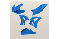 Painted Race Fairings Suzuki Gsxr 1000 2017 - 2024 in 2 Colours like the picture + stickers for free - MXPCRV6999